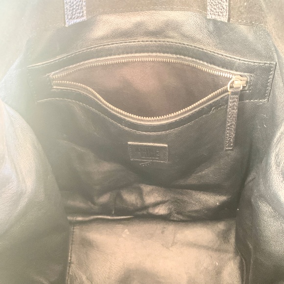 COPY - Anine Bing Structured Black Suede and Leather Bag - Picture 4 of 6